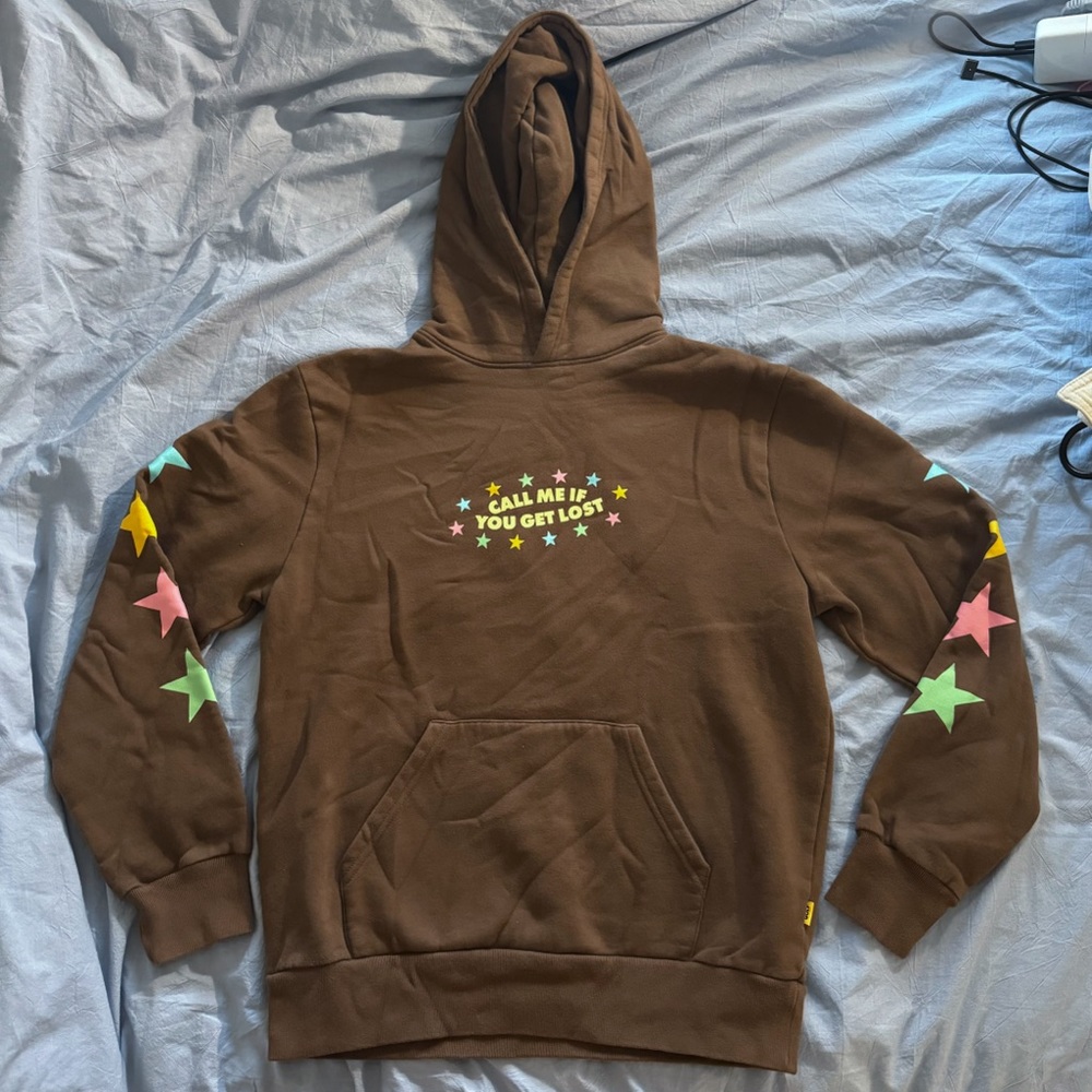 Tyler the Creator GOLF heavyweight brown graphic hoodie in size M